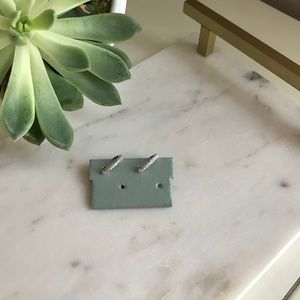 Diamond Huggie Earrings